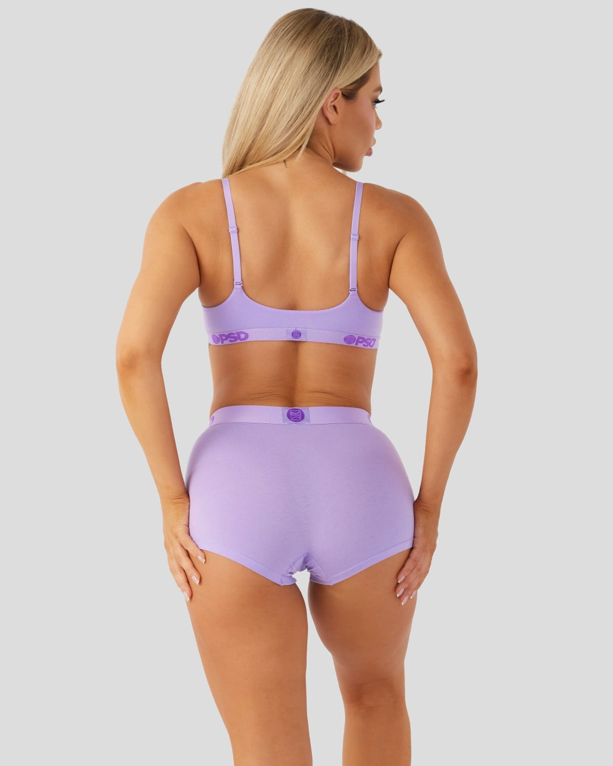 Modal Solids - Lavender - Scoop Bralette - Modal