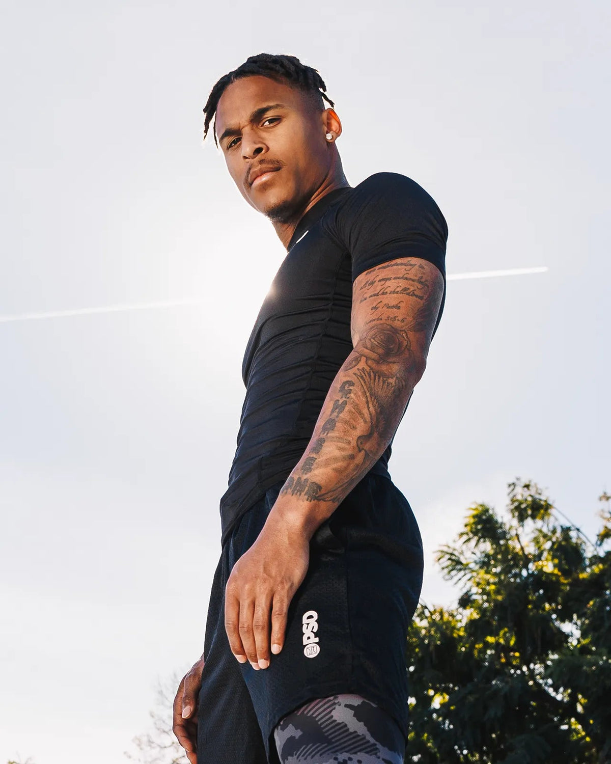 Compression Tee Short Sleeve - Black - Compression Tee