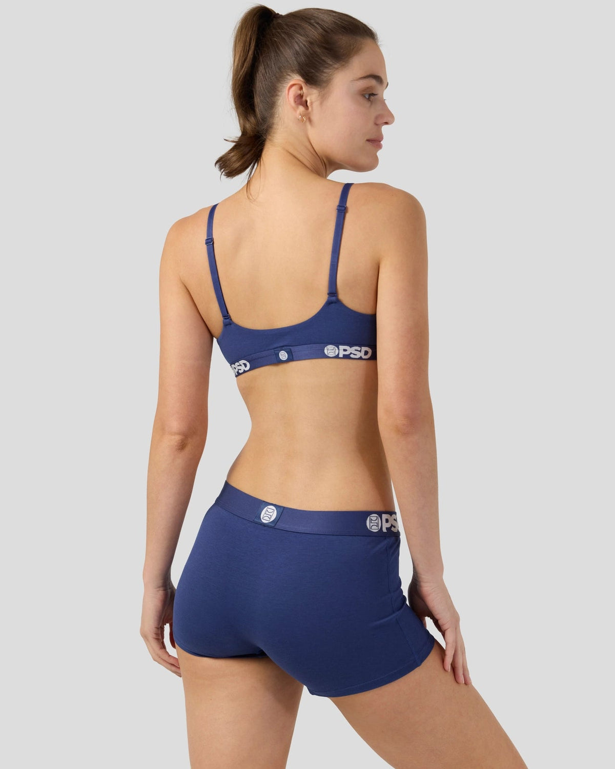Modal Solids - Navy - Scoop Bralette - Modal