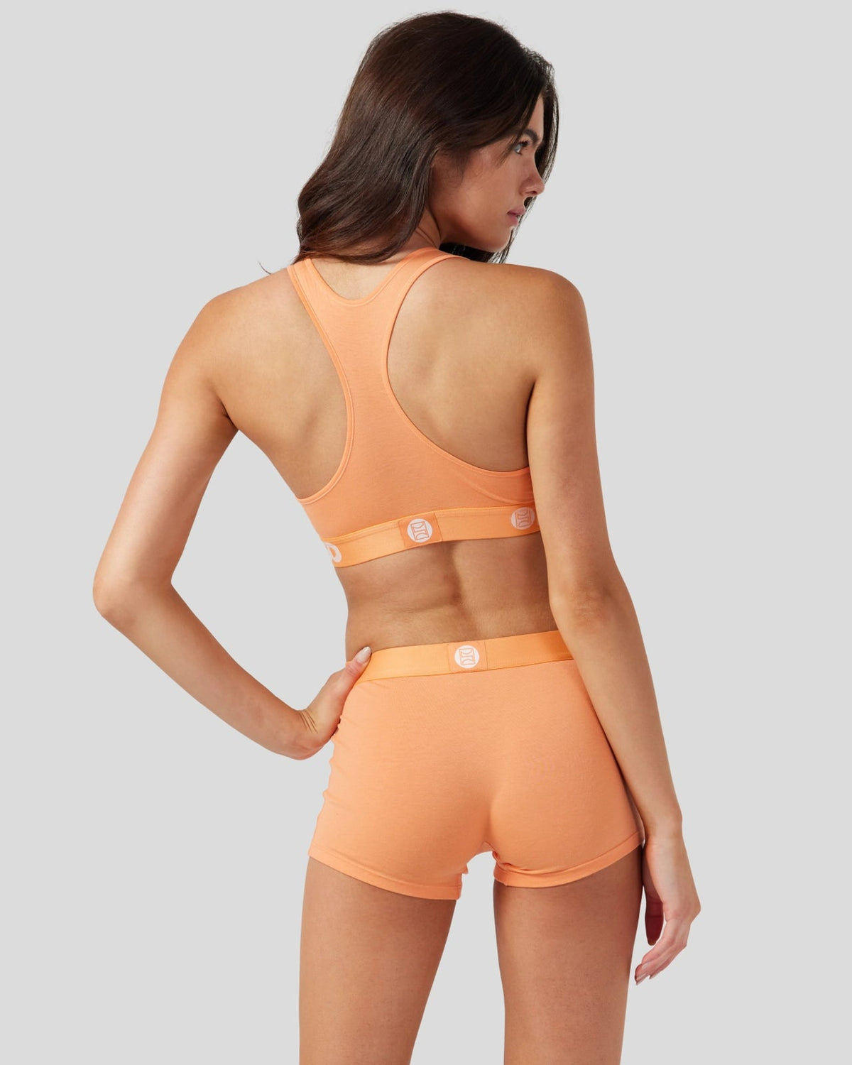 Modal Solids - Coral - Sports Bra - Modal