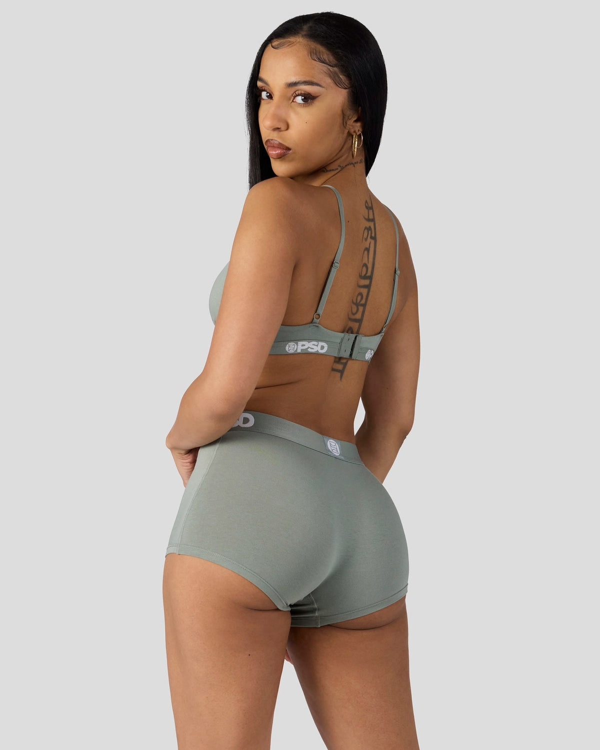 Modal Solids - Sage - Triangle Bralette - Modal