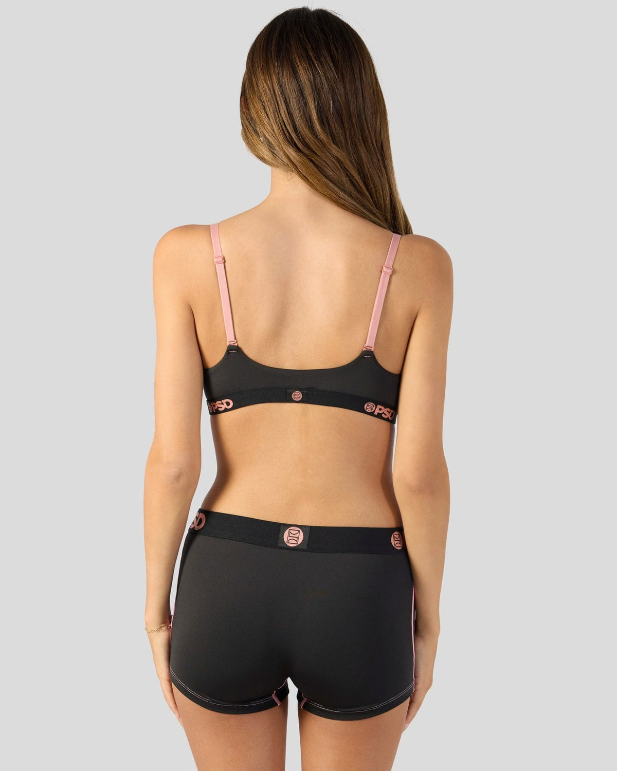 Solids - Black Bling - Scoop Bralette