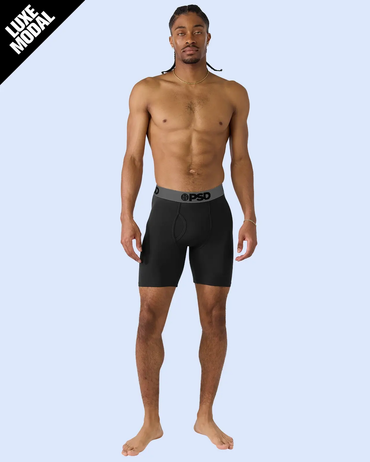 Luxe Modal - Black Grey - Standard Length - Luxe Modal