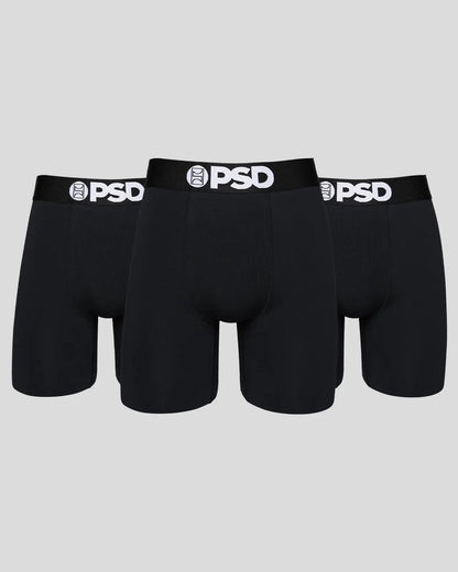Solids 3 Pack - Black - Standard Length - Cotton