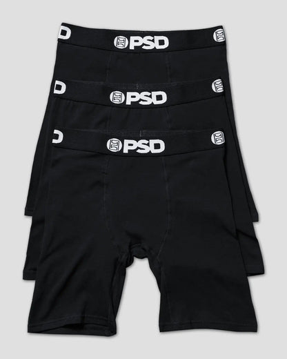 Solids 3 Pack - Black - Standard Length - Cotton