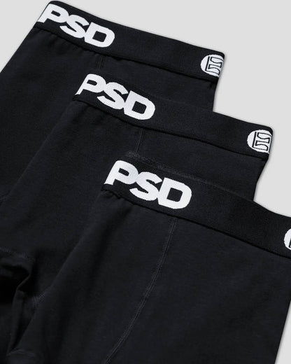 Solids 3 Pack - Black - Standard Length - Cotton