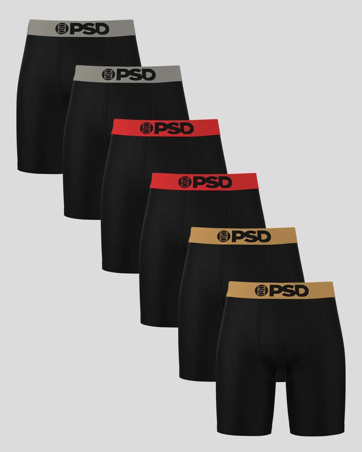 Solids 6 Pack - Chrome - Standard Length - Cotton