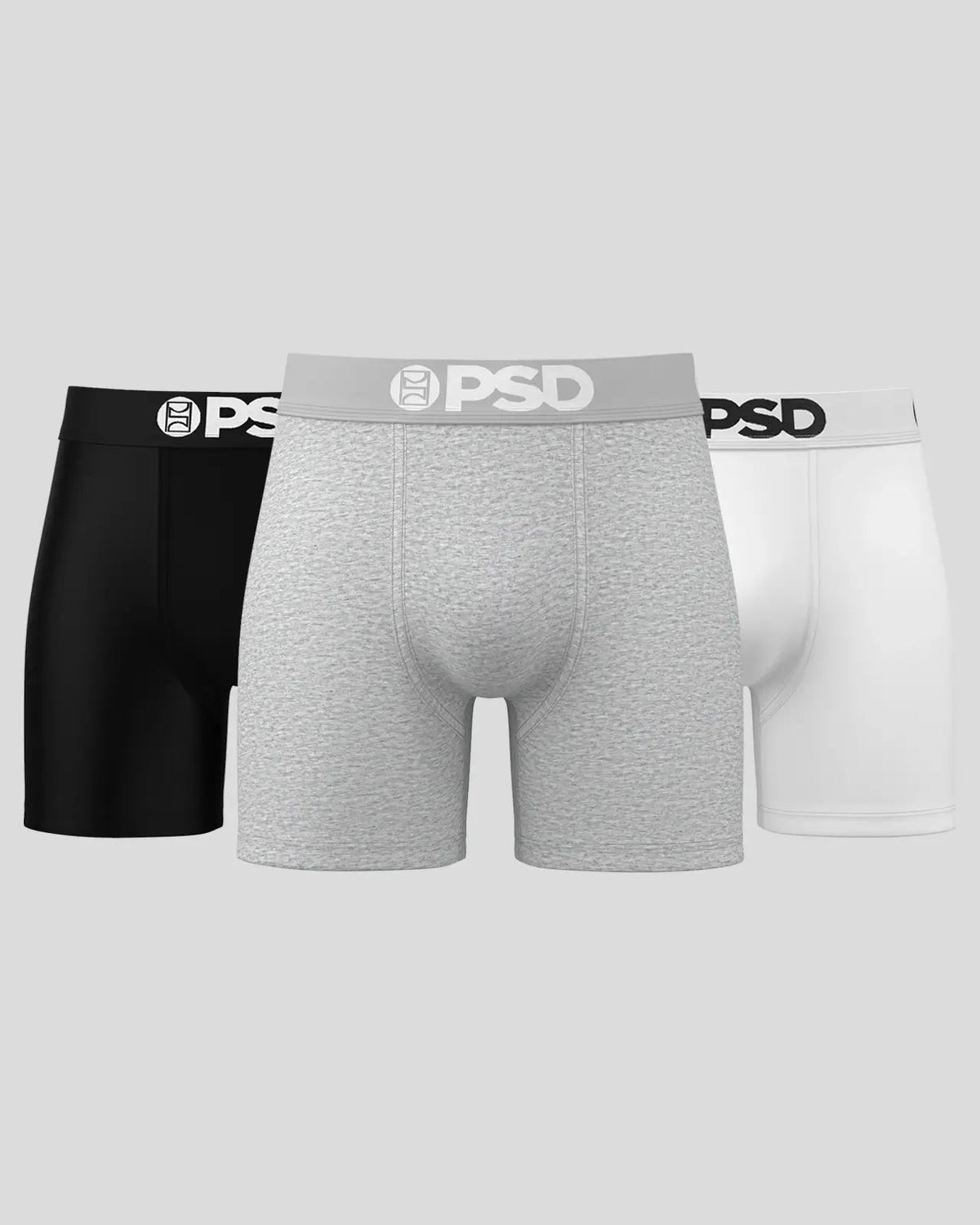 Solids 3 Pack - Neutrals - Mid Length - Cotton