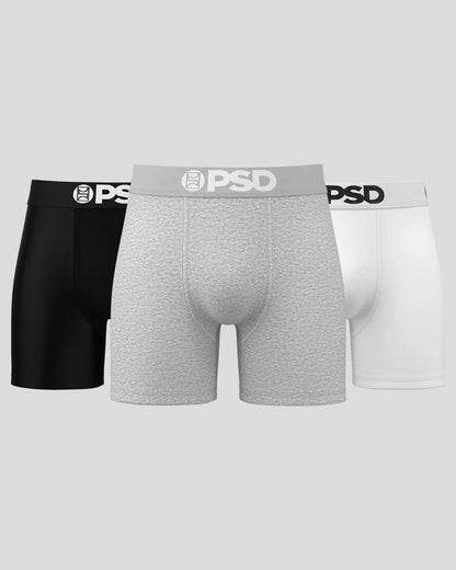 Solids 3 Pack - Neutrals - Mid Length - Cotton
