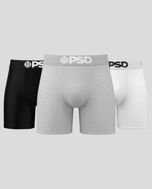 Solids 3 Pack - Neutrals - Mid Length - Cotton