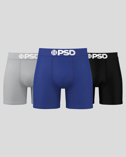 Solids 3 Pack - LA Blue - Mid Length - Cotton