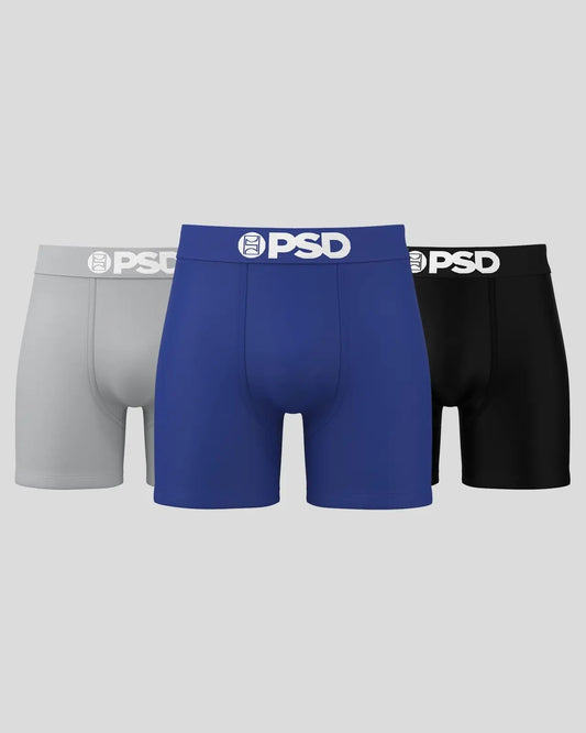 Solids 3 Pack - LA Blue - Mid Length - Cotton