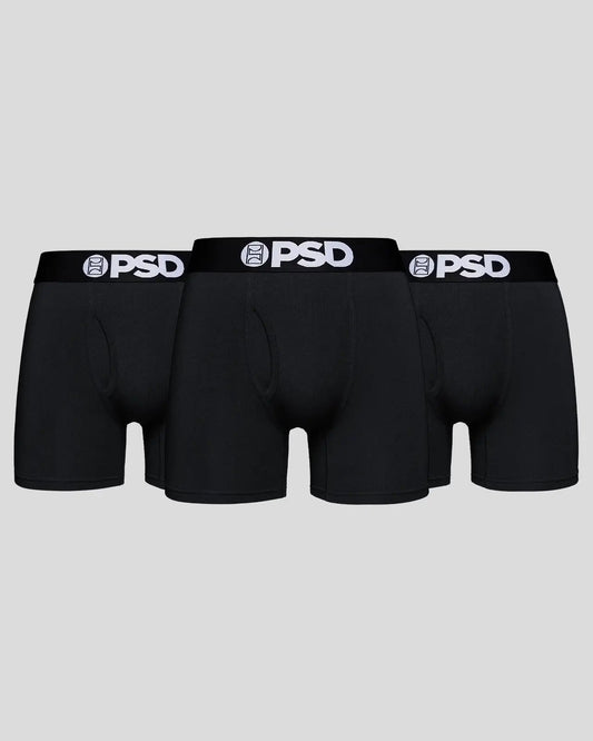 Modal 3 Pack - Black - Mid Length - Modal