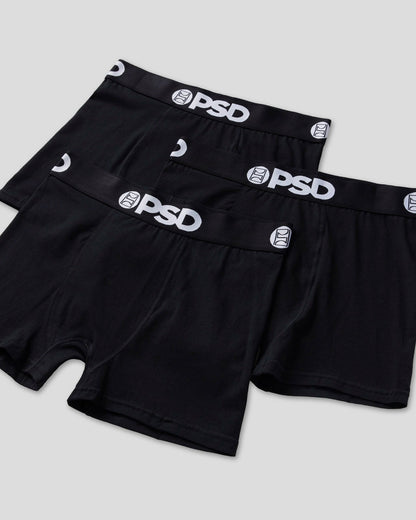 Solids 3 Pack - Black - Trunk - Cotton