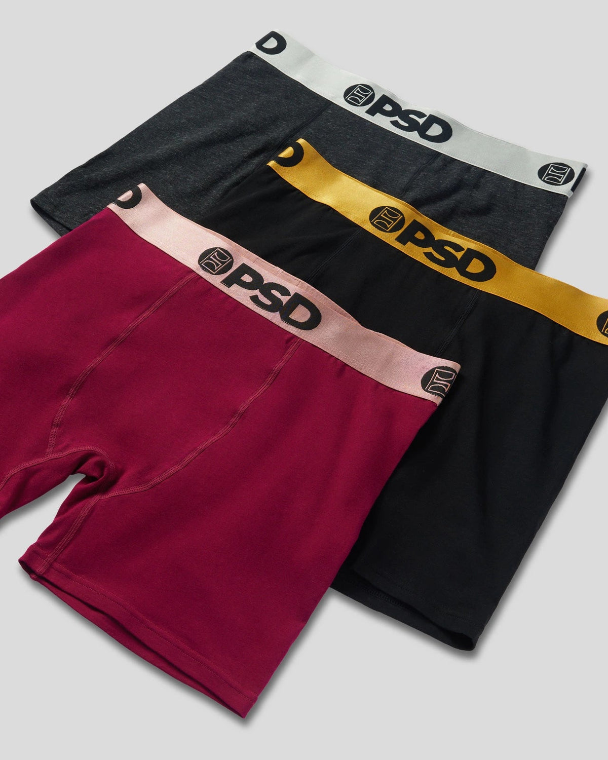 3 Pack - Metallic Solids - Mid Length - Cotton