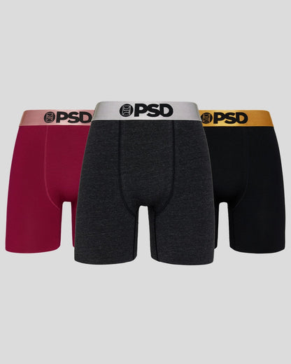 3 Pack - Metallic Solids - Standard Length - Cotton