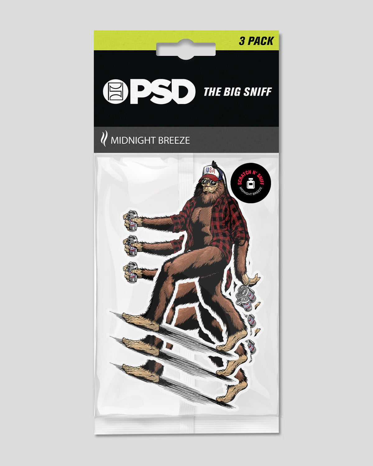 3 Pack - Big Foot - Air Freshener