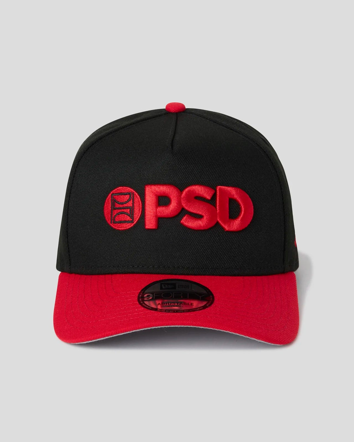 New Era x PSD Logo Hat Black/Red - ACCESSORIES