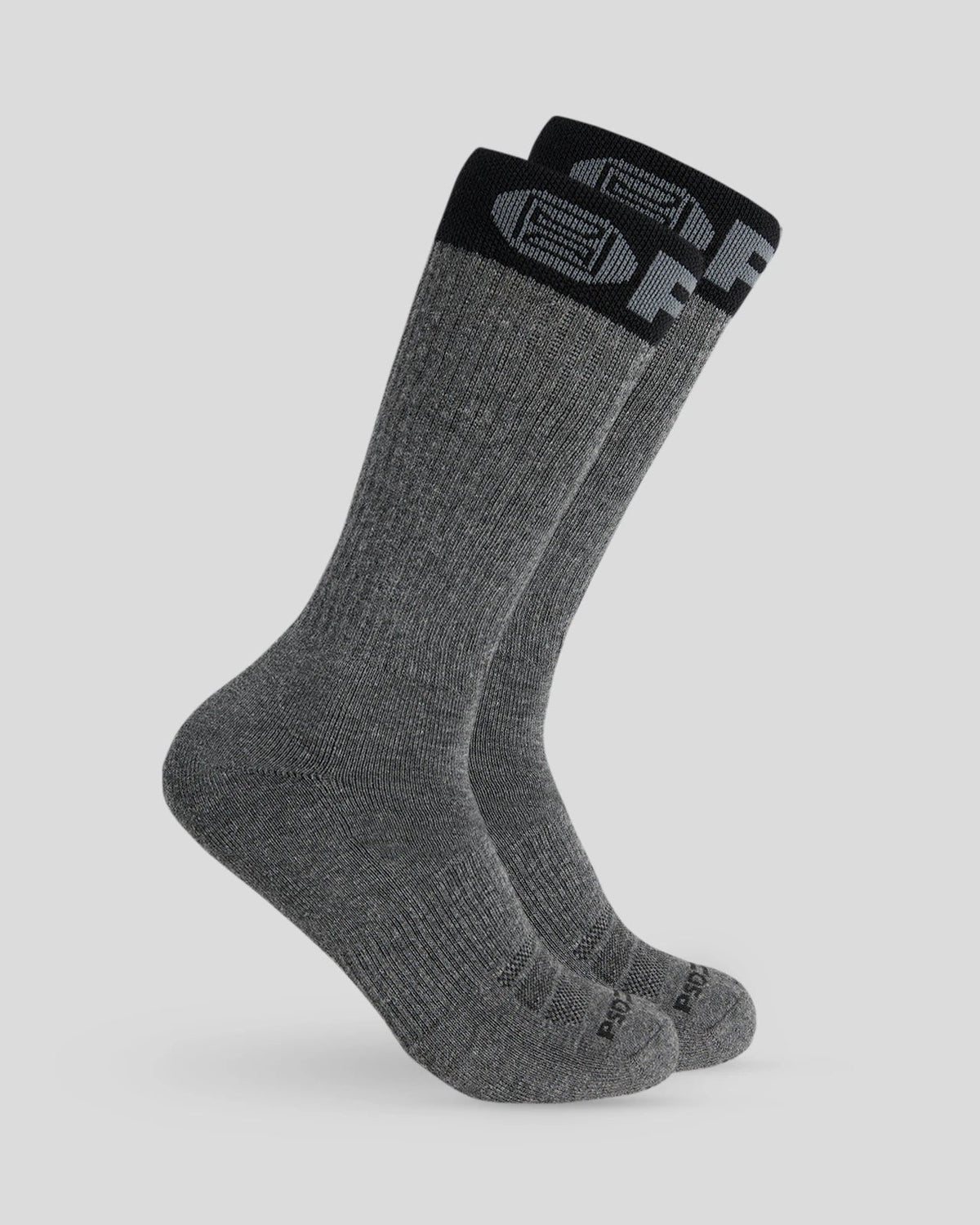3 Pack - Band Crew - Grey/White/Black - Crew Sock