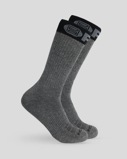 3 Pack - Band Crew - Grey/White/Black - Crew Sock