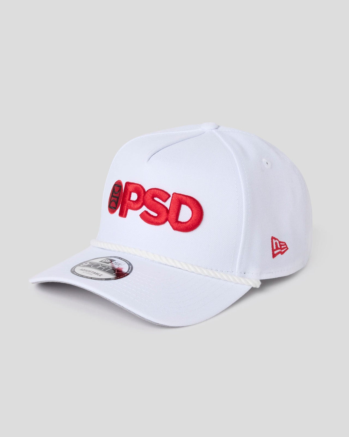 New Era x PSD Logo Hat White/Red - ACCESSORIES