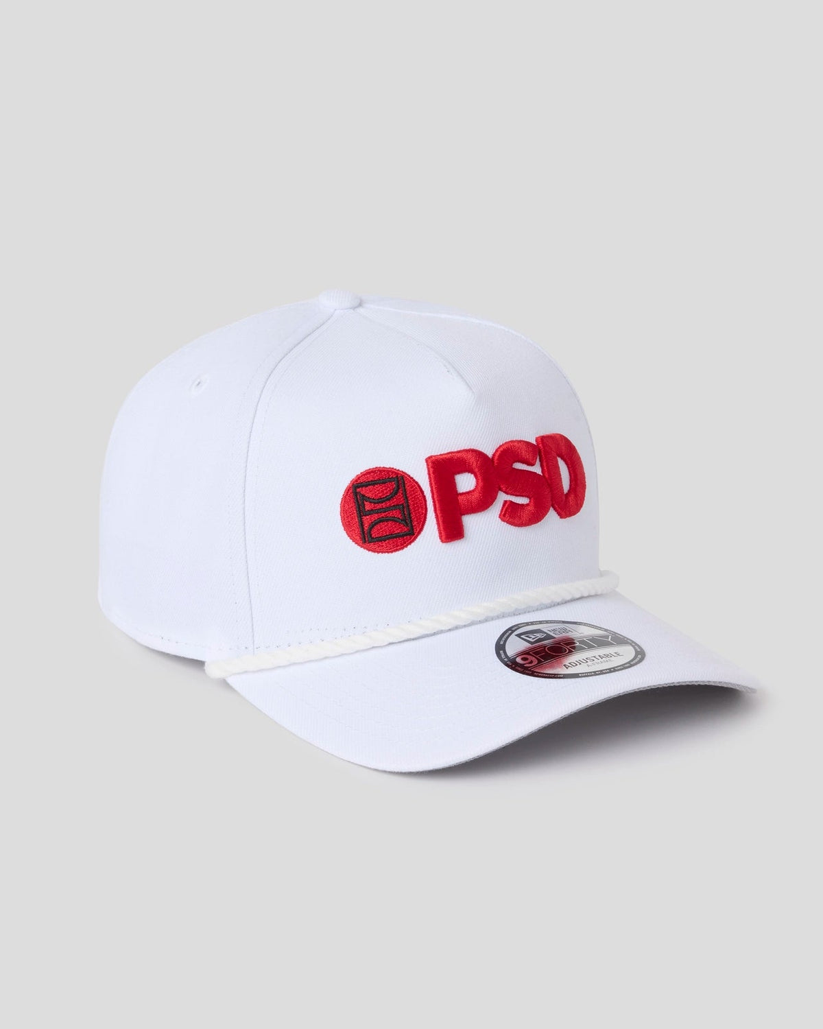 New Era x PSD Logo Hat White/Red - ACCESSORIES