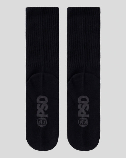 Womens Crew - Black - Crew Sock