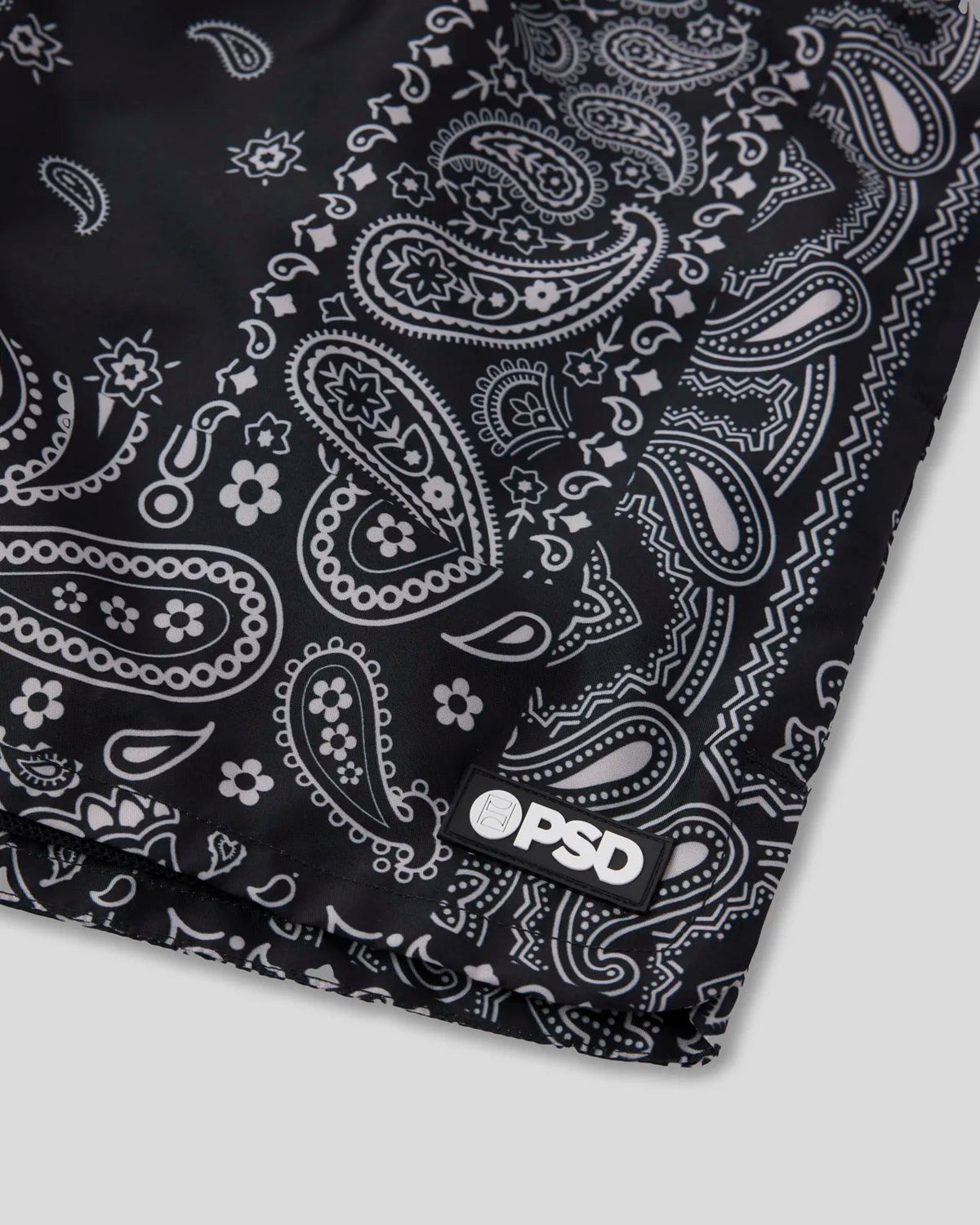 Khaki Paisley Essential Short - Essential Short