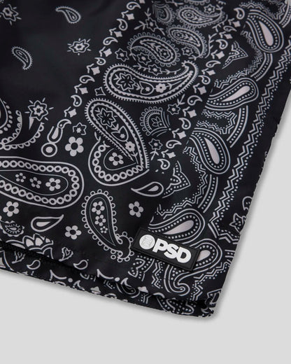 Khaki Paisley Essential Short - Essential Short