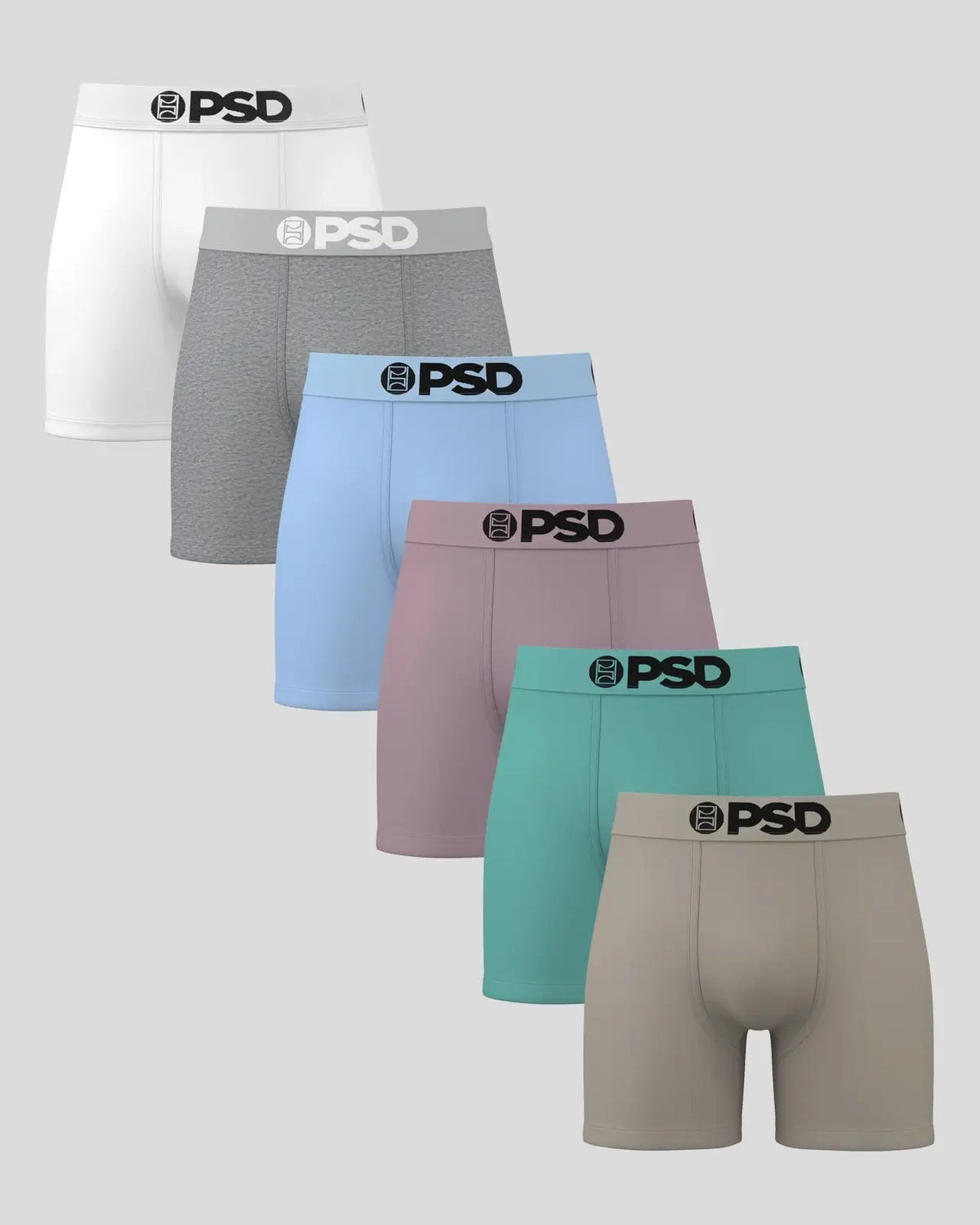 Solids 6 Pack - Essentials - Mid Length - Cotton