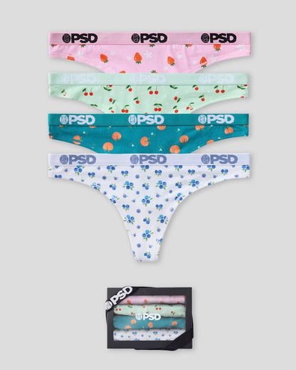 Modal 4 Pack - Fruity - Thong - Modal