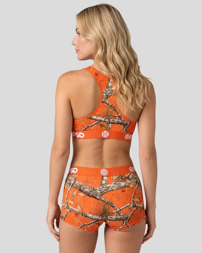 Realtree - Edge Orange - Sports Bra