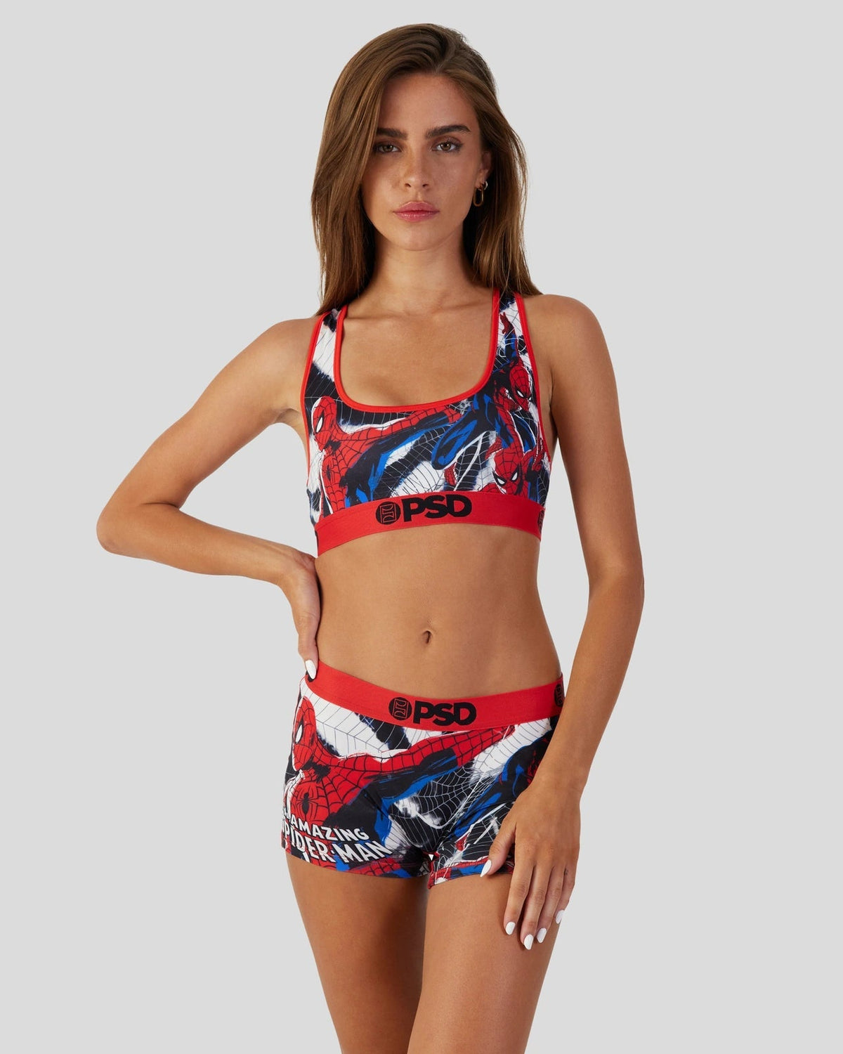 Womens Spider-Man Sports Bra