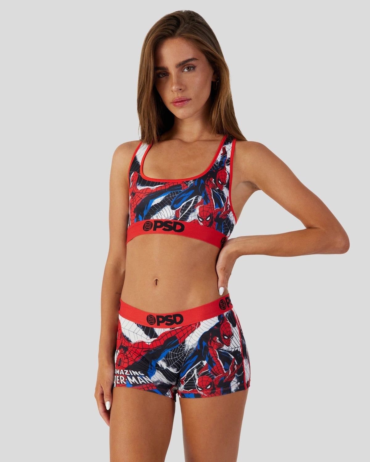 Womens Spider-Man Sports Bra