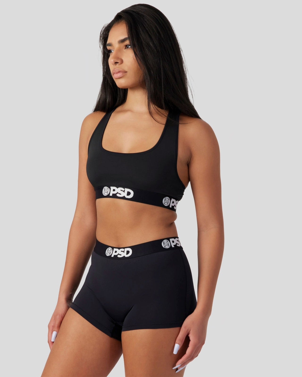 Solids - Black - Boy Short