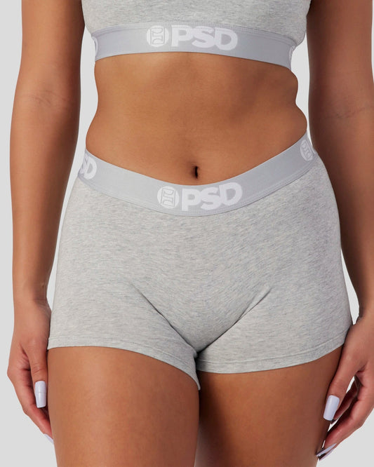 Modal Solids - Athletic Grey - Boy Short - Modal