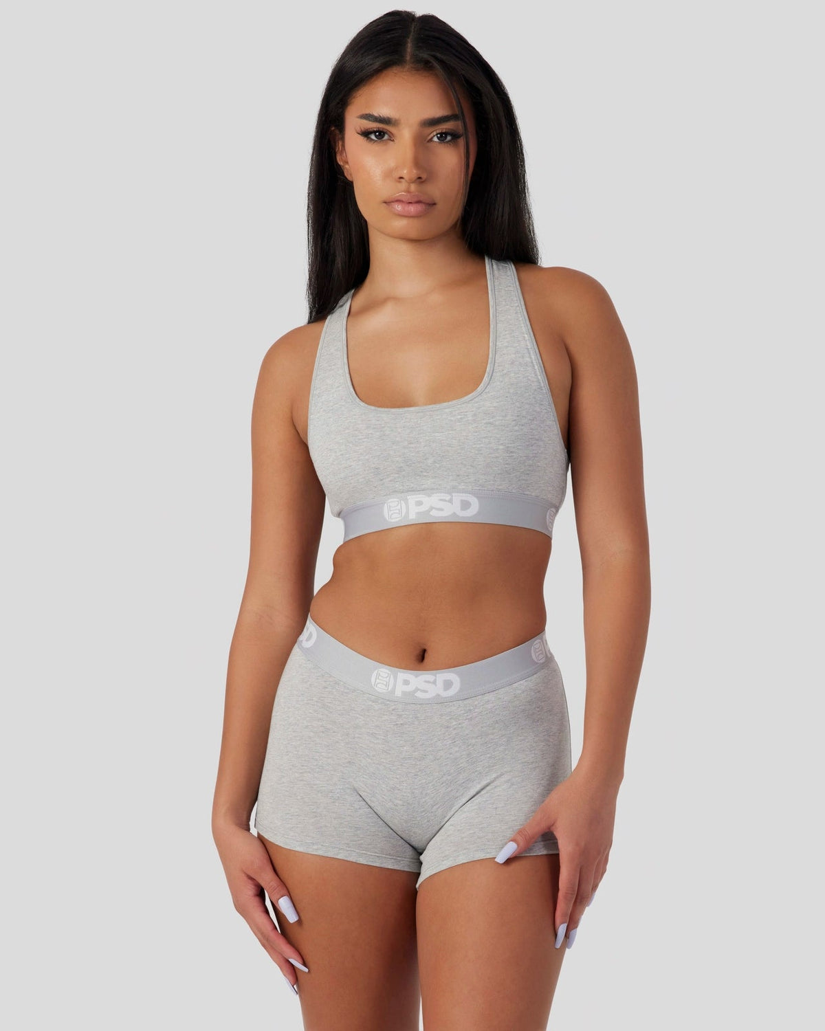 Modal Solids - Athletic Grey - Boy Short - Modal