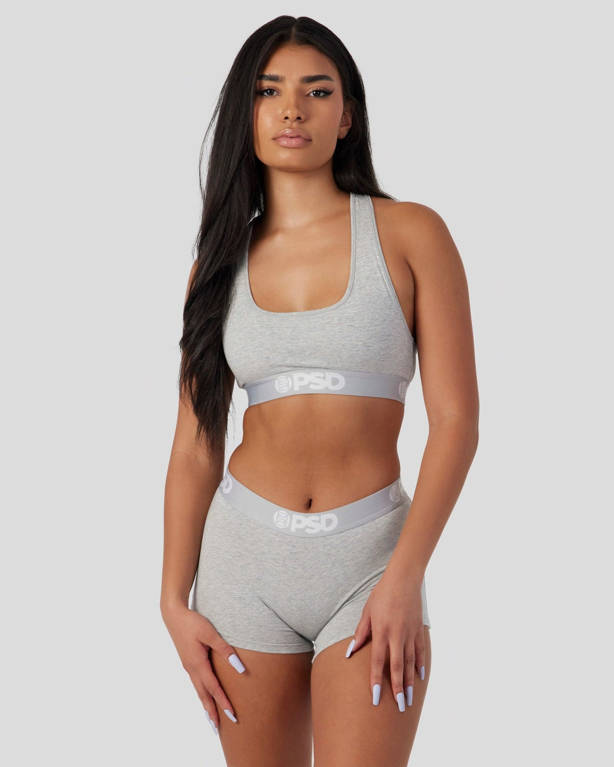 Modal Solids - Athletic Grey - Sports Bra - Modal