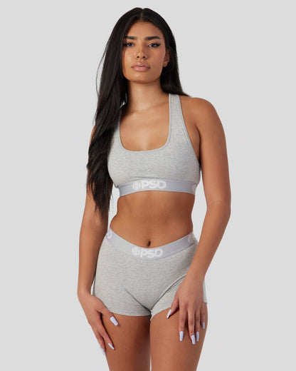 Modal Solids - Athletic Grey - Sports Bra - Modal