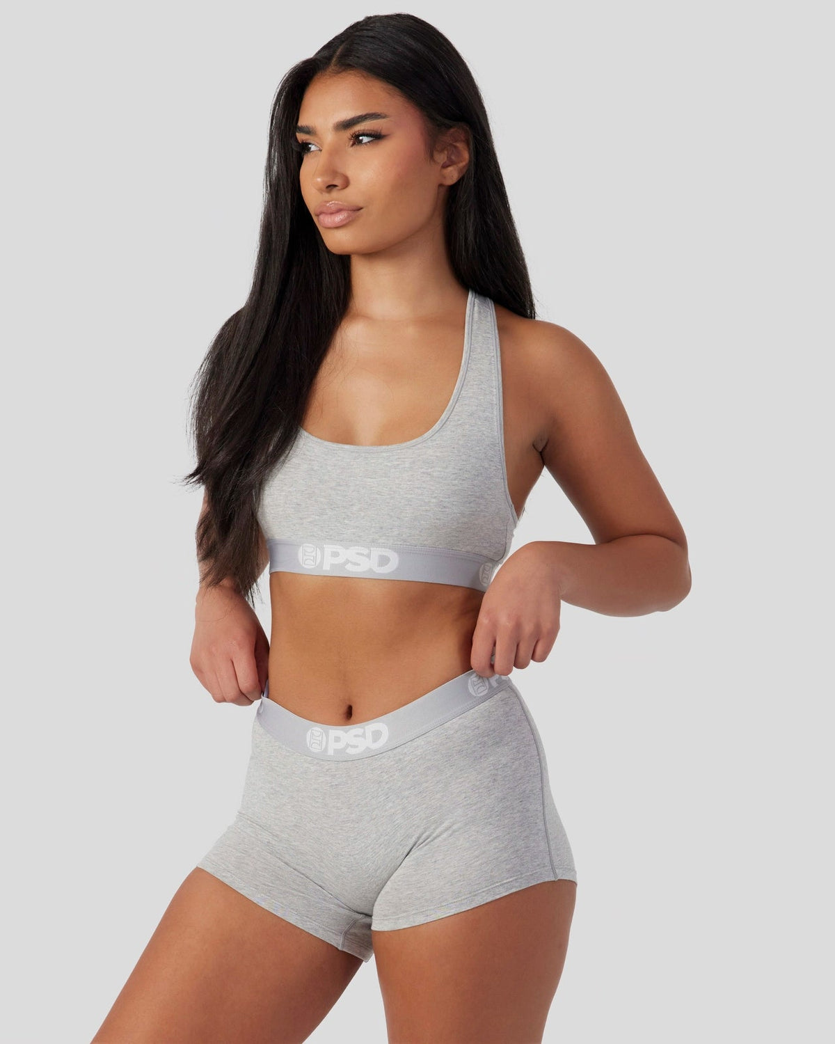 Modal Solids - Athletic Grey - Sports Bra - Modal