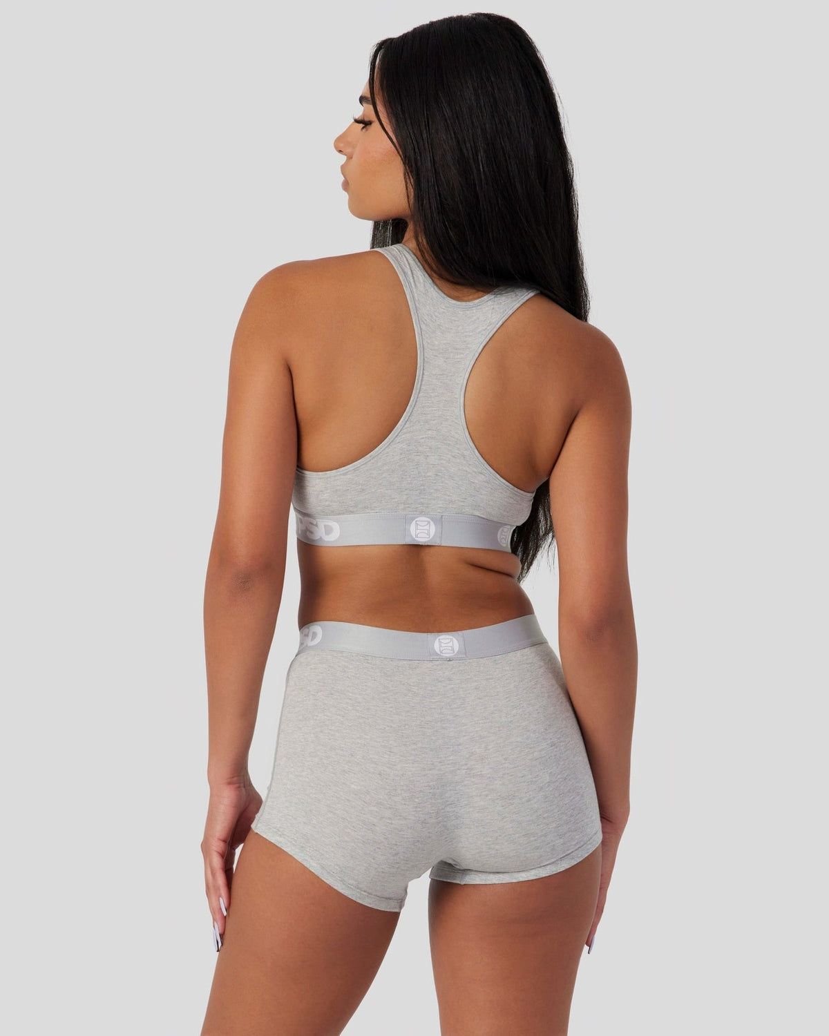 Modal Solids - Athletic Grey - Sports Bra - Modal