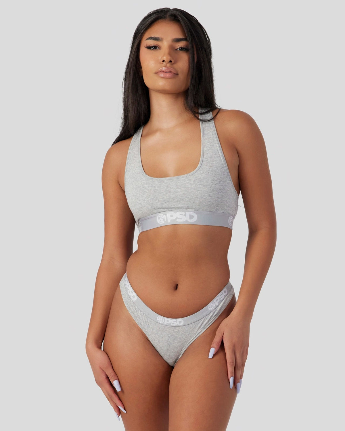 Modal Solids - Athletic Grey - Thong - Modal
