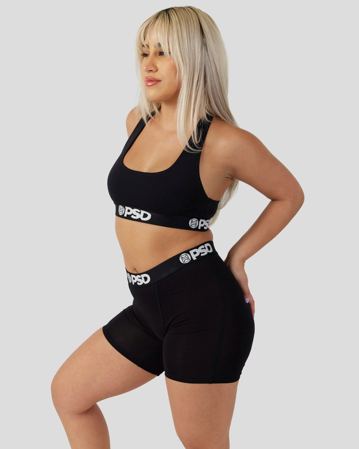Modal Solids - Black - Womens Boxer Brief - Modal
