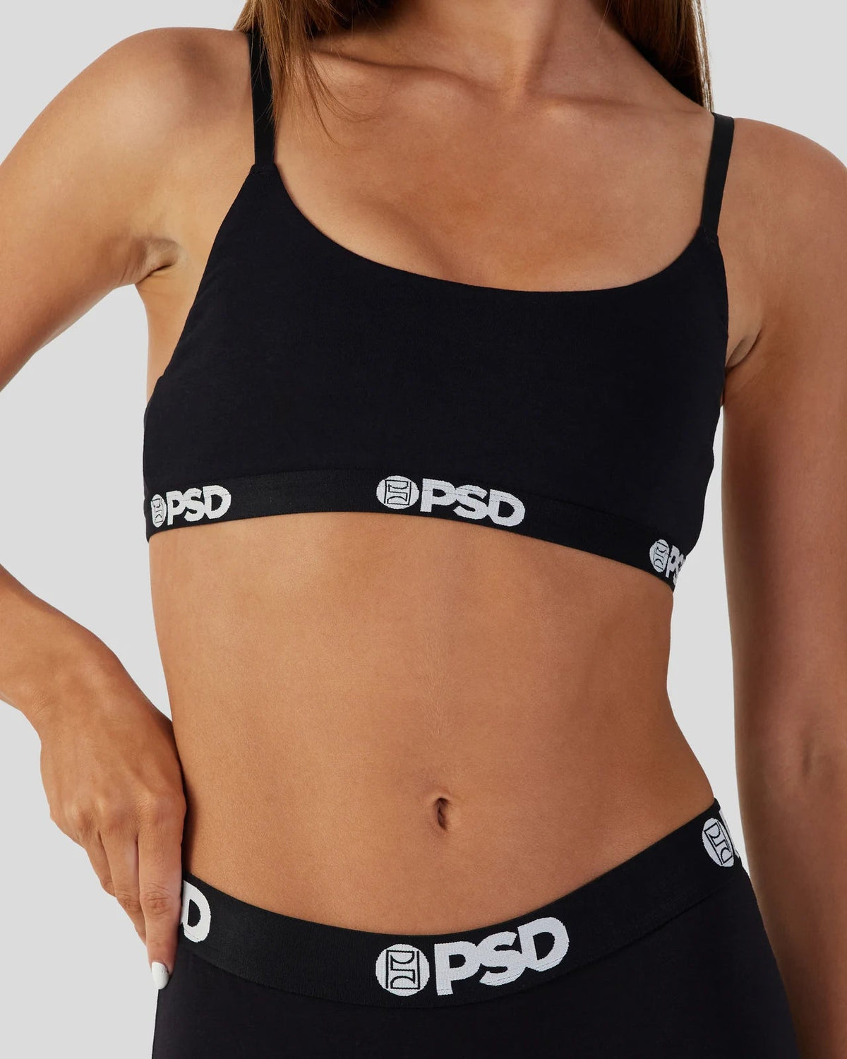 Modal Solids - Black - Scoop Bralette - Modal