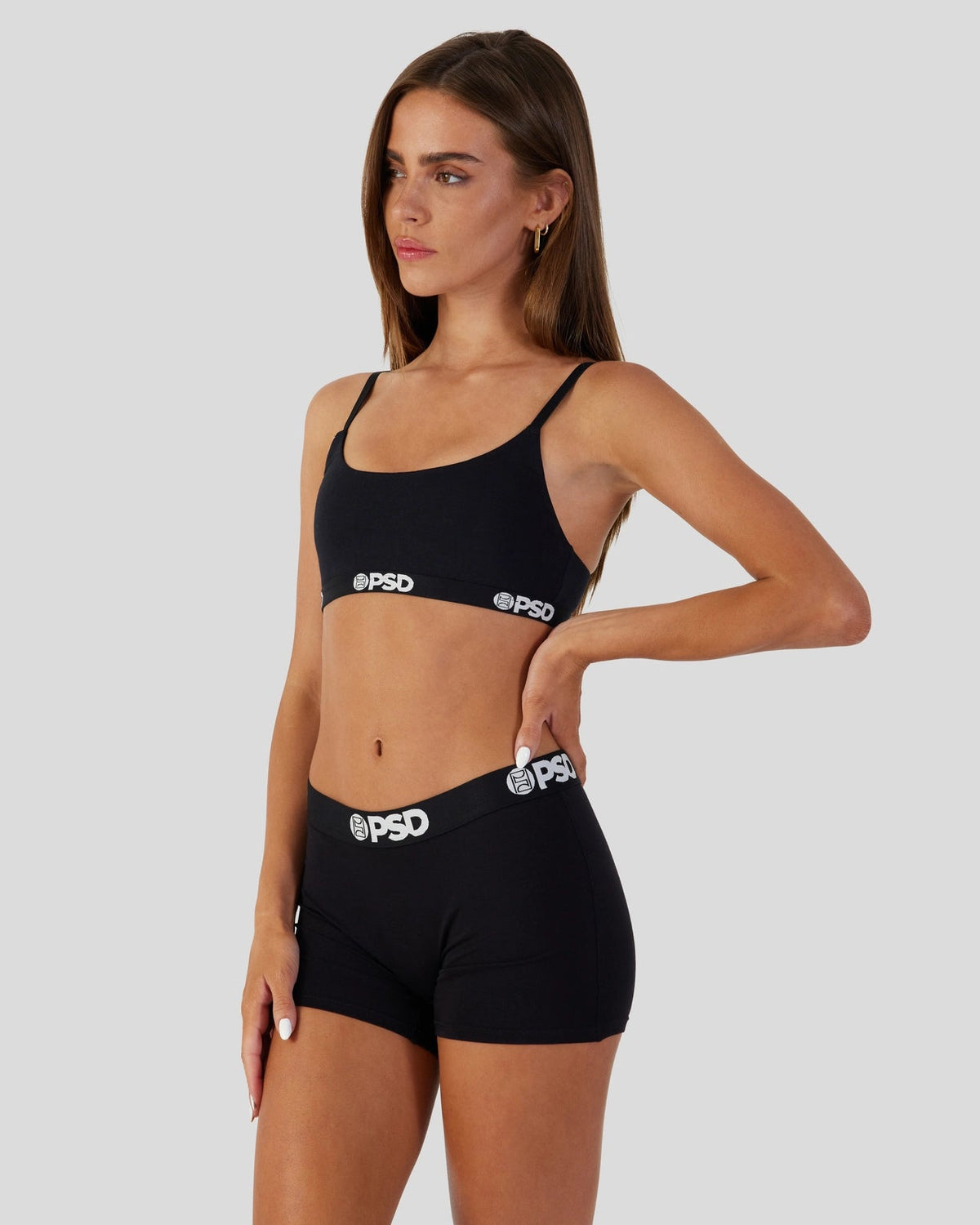 Modal Solids - Black - Scoop Bralette - Modal