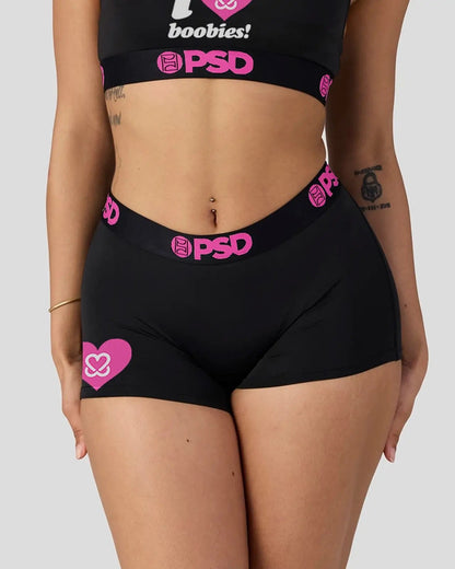 Keep A Breast - I Heart Boobies - Boy Short