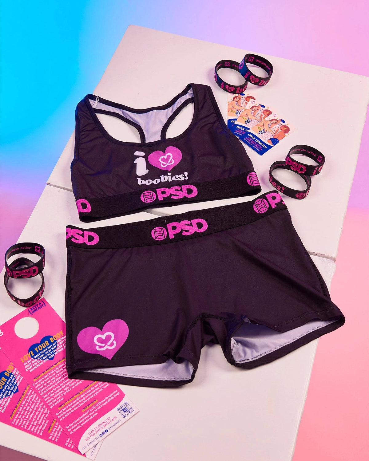 Keep A Breast - I Heart Boobies - Boy Short