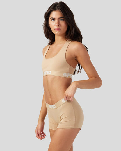 Modal Solids - Sand - Sports Bra - Modal
