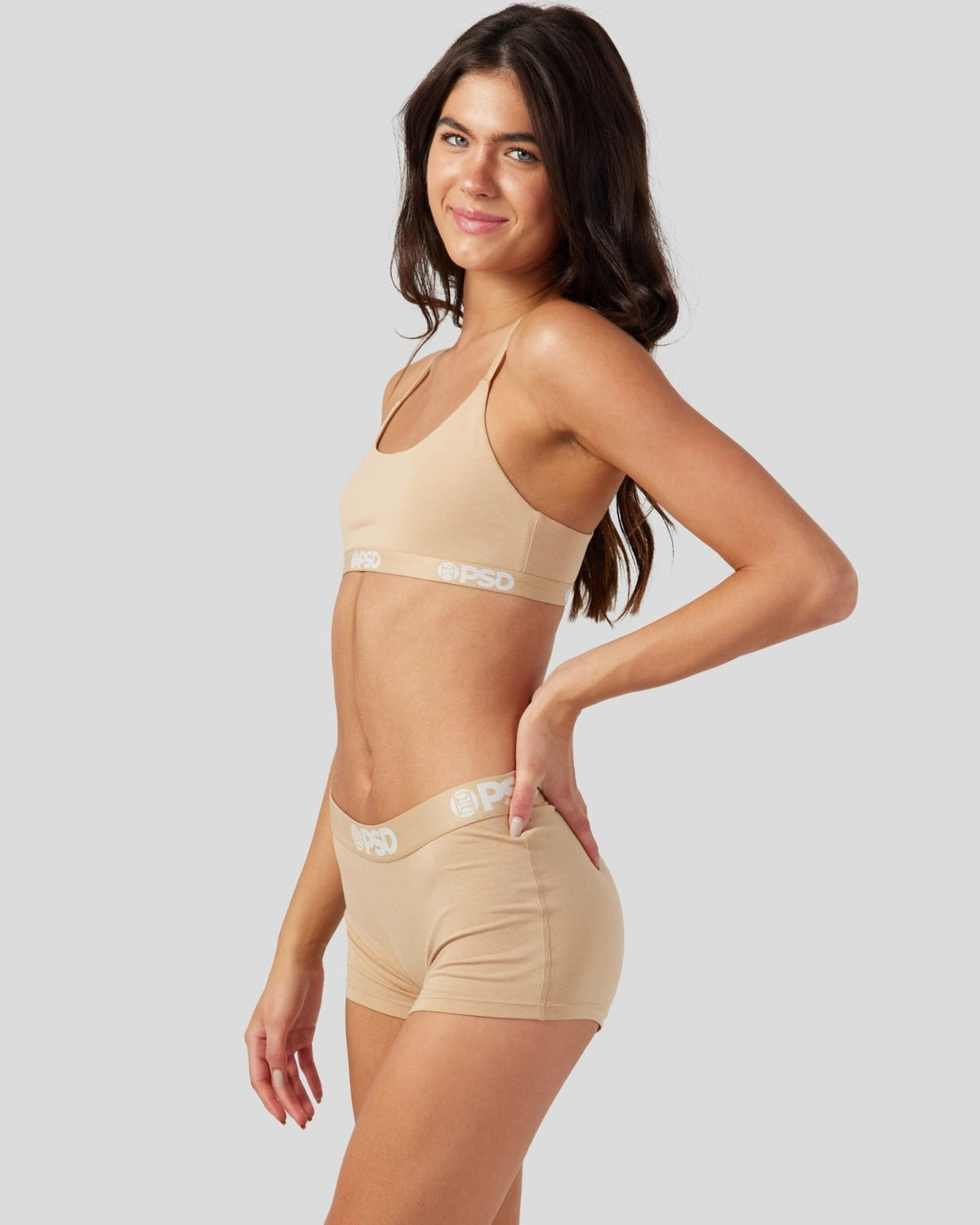 Modal Solids - Sand - Scoop Bralette - Modal