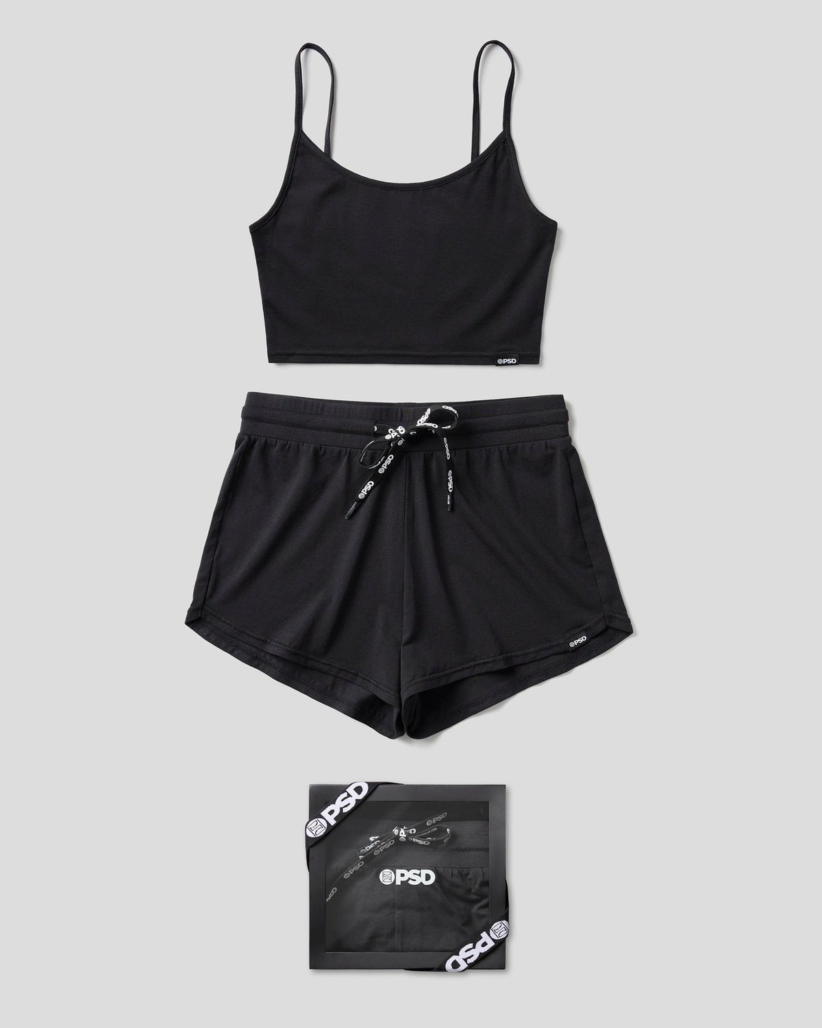 Black Modal - Cami Sleep Set - Cami Sleep Set